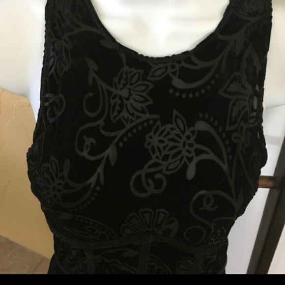 Free People Black Velvet Bodycon‎ Dress - Picture 3 of 4